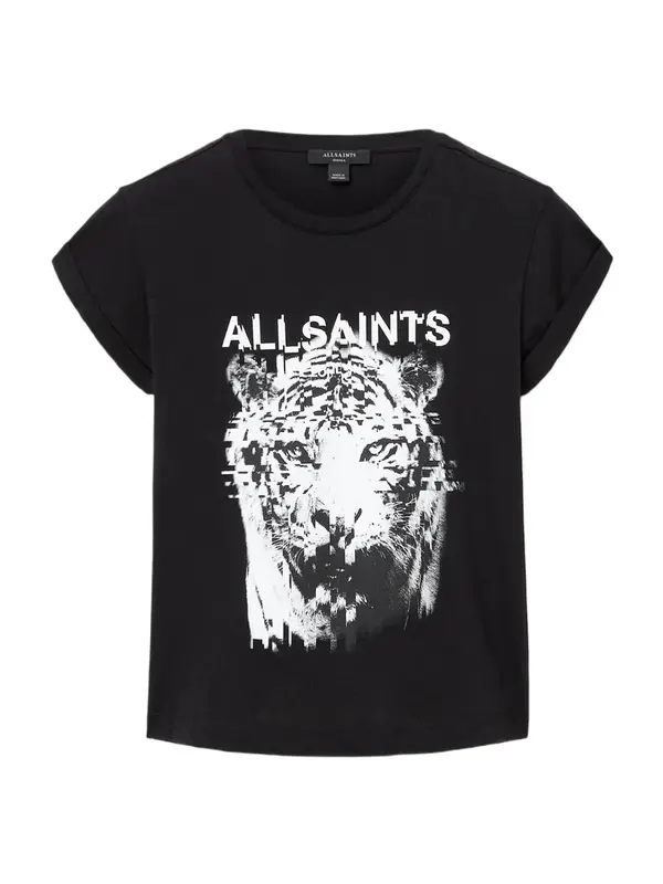 AllSaints AllSaints Majica 'STATIC ANNA'  črna / bela