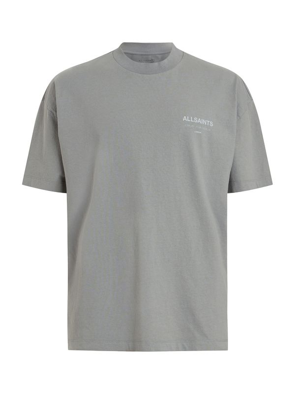 AllSaints AllSaints Majica 'Underground'  siva / bela