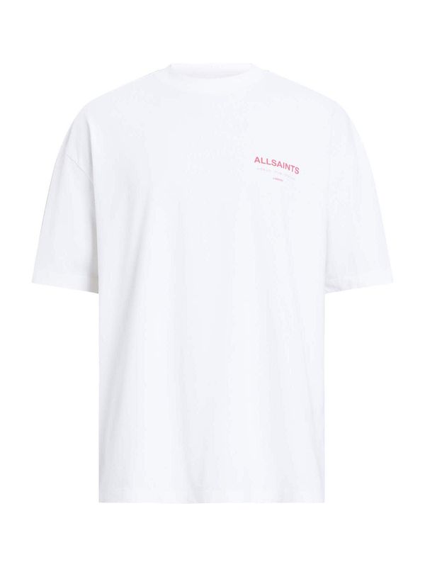 AllSaints AllSaints Majica 'Underground'  svetlo rdeča / bela