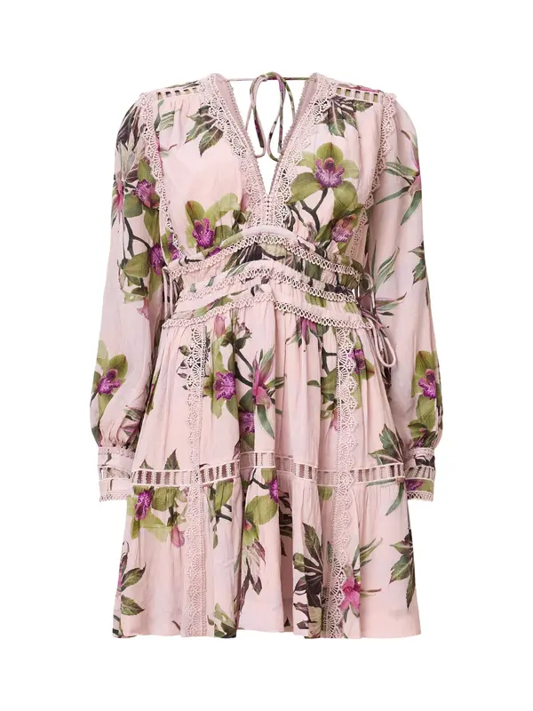 AllSaints AllSaints Obleka 'XANTHE'  zelena / oliva / lila / staro roza
