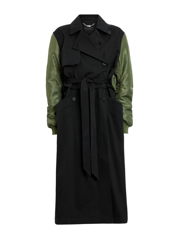 AllSaints AllSaints Prehoden plašč 'PENNI'  oliva / črna