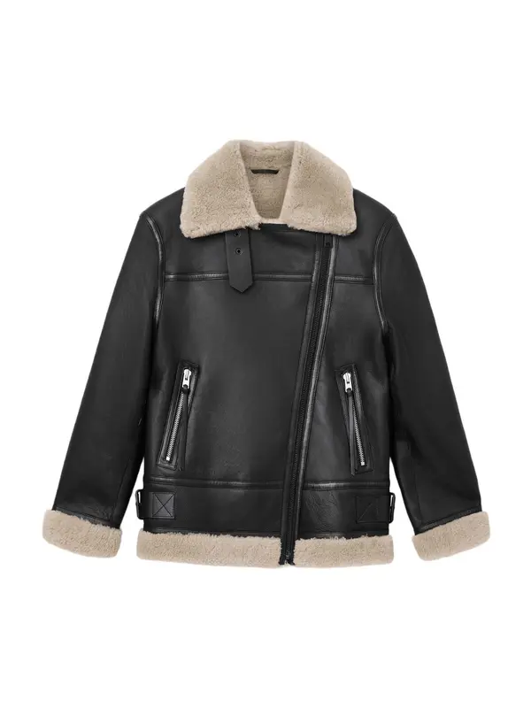 AllSaints AllSaints Prehodna jakna 'SOLA'  bež / črna