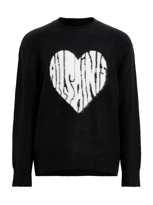 AllSaints AllSaints Pulover 'BUBBLE SAINTS'  črna / bela