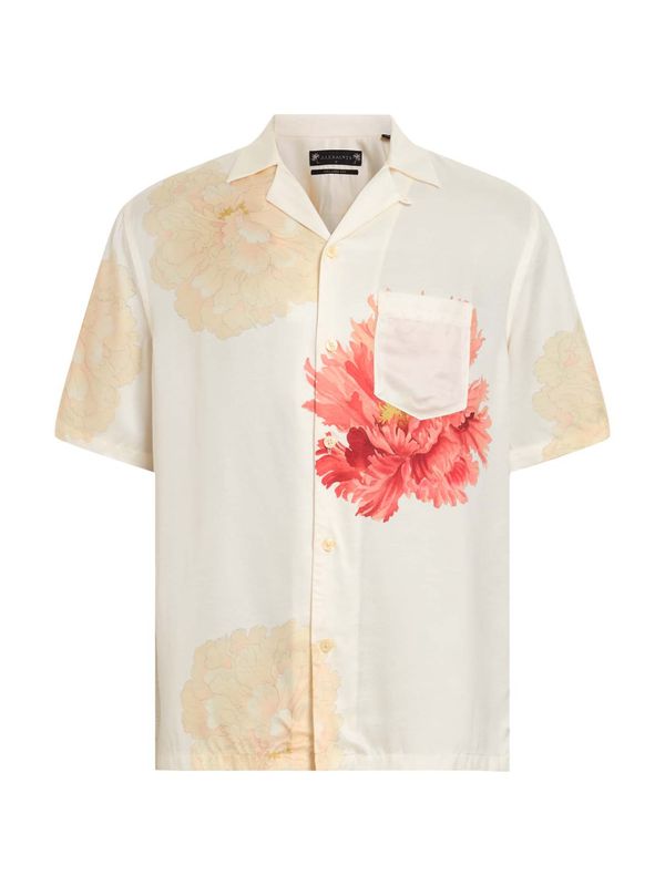 AllSaints AllSaints Srajca 'FLEUR'  bež / svetlo rdeča / bela