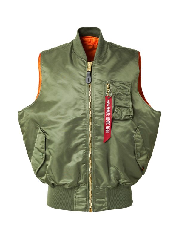 ALPHA INDUSTRIES ALPHA INDUSTRIES Brezrokavnik 'MA-1'  oliva