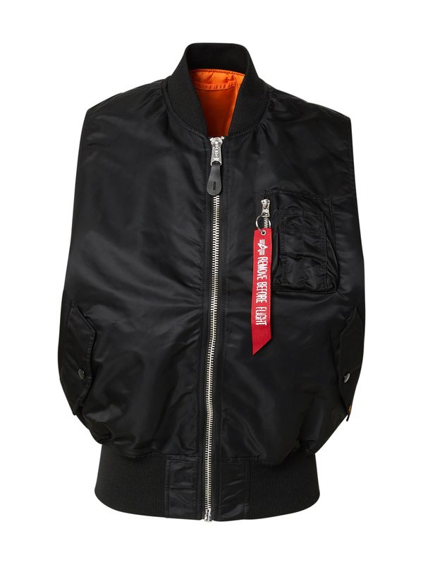 ALPHA INDUSTRIES ALPHA INDUSTRIES Brezrokavnik 'MA-1'  rdeča / črna / off-bela