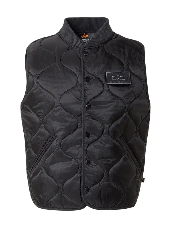 ALPHA INDUSTRIES ALPHA INDUSTRIES Brezrokavnik 'Q-1'  črna