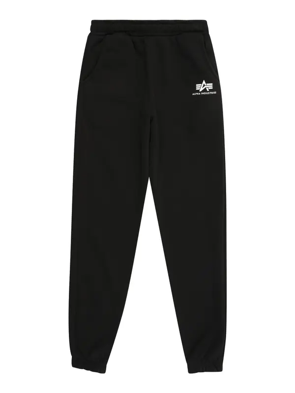 ALPHA INDUSTRIES ALPHA INDUSTRIES Hlače  črna / bela