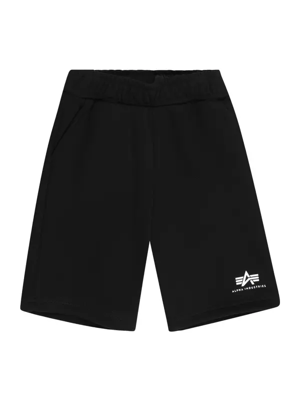 ALPHA INDUSTRIES ALPHA INDUSTRIES Hlače  črna / bela