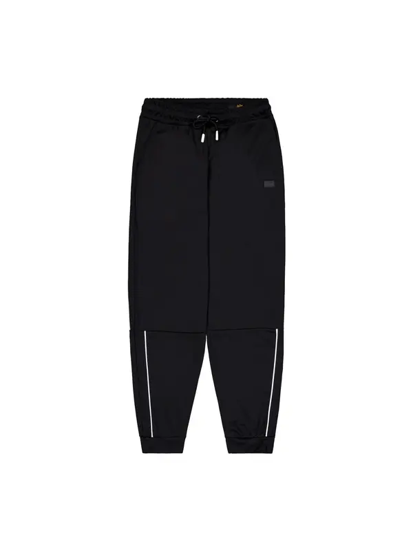ALPHA INDUSTRIES ALPHA INDUSTRIES Hlače 'Essential'  črna / bela