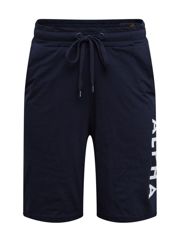 ALPHA INDUSTRIES ALPHA INDUSTRIES Hlače  mornarska / bela