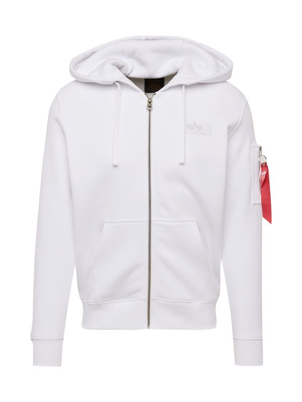 Alpha Industries ALPHA INDUSTRIES Jopa na zadrgo  črna / bela