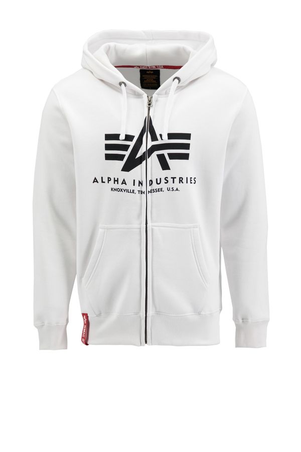 ALPHA INDUSTRIES ALPHA INDUSTRIES Jopa na zadrgo  črna / bela