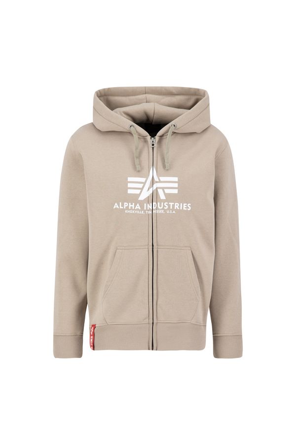 ALPHA INDUSTRIES ALPHA INDUSTRIES Jopa na zadrgo  pesek / bela