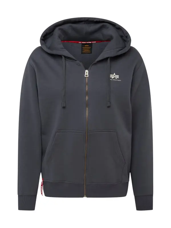 ALPHA INDUSTRIES ALPHA INDUSTRIES Jopa na zadrgo  temno siva
