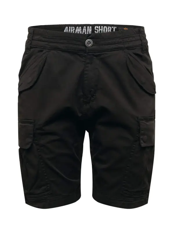 ALPHA INDUSTRIES ALPHA INDUSTRIES Kargo hlače 'Airman'  črna
