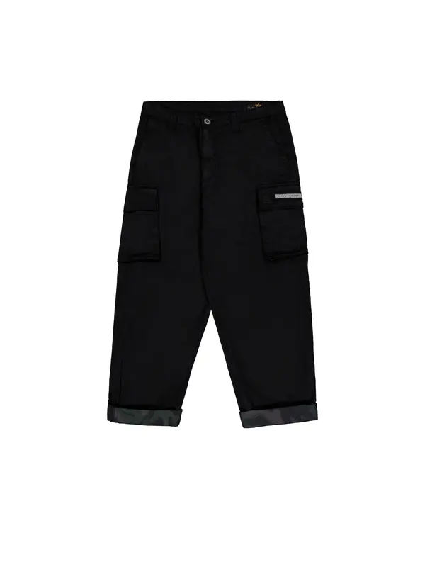 ALPHA INDUSTRIES ALPHA INDUSTRIES Kargo hlače  črna / bela