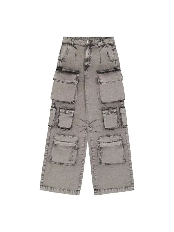 ALPHA INDUSTRIES ALPHA INDUSTRIES Kargo kavbojke  siv denim