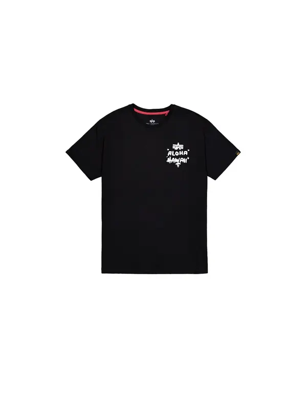 ALPHA INDUSTRIES ALPHA INDUSTRIES Majica 'Aloha'  črna / bela