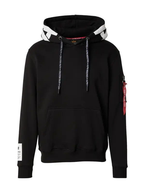 ALPHA INDUSTRIES ALPHA INDUSTRIES Majica 'Alpha'  črna