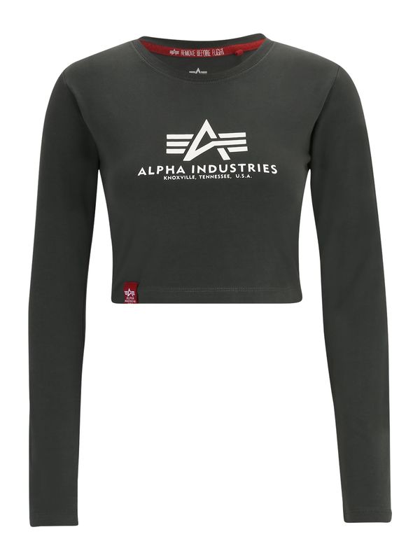 ALPHA INDUSTRIES ALPHA INDUSTRIES Majica  antracit / bela