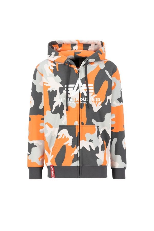 Alpha Industries ALPHA INDUSTRIES Majica  antracit / svetlo siva / mandarina / bela
