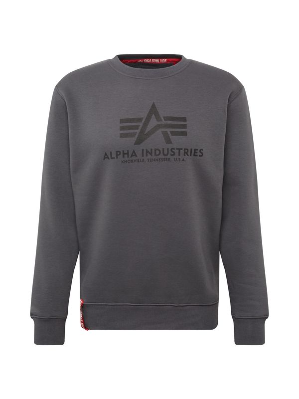 ALPHA INDUSTRIES ALPHA INDUSTRIES Majica  antracit / temno siva