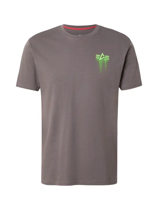 ALPHA INDUSTRIES ALPHA INDUSTRIES Majica  barva blata / jabolko