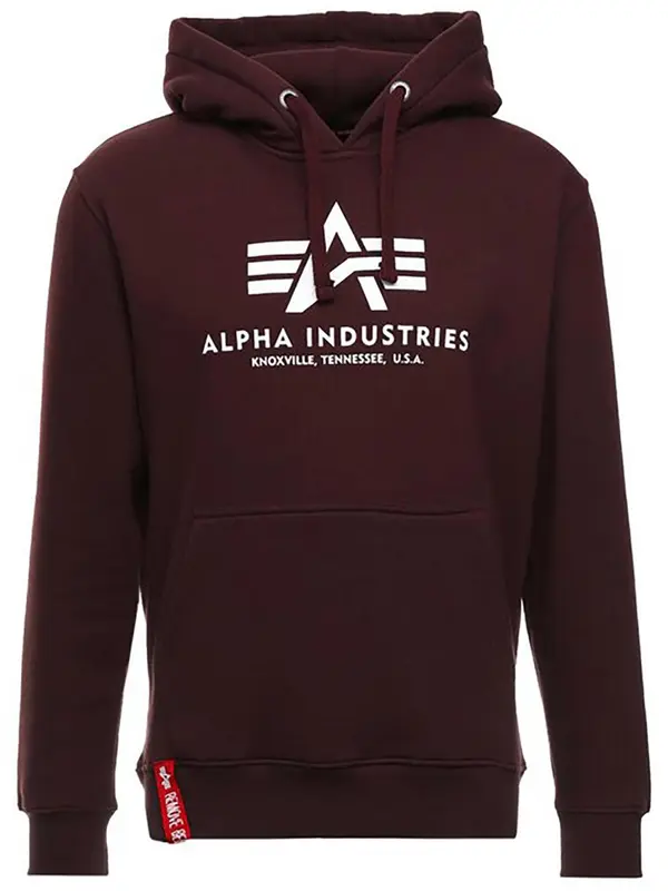 ALPHA INDUSTRIES ALPHA INDUSTRIES Majica 'Basic'  krvavo rdeča