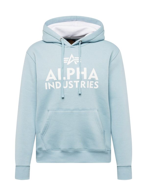 ALPHA INDUSTRIES ALPHA INDUSTRIES Majica  bazaltno siva / bela