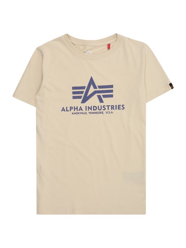 ALPHA INDUSTRIES ALPHA INDUSTRIES Majica  bež / mornarska