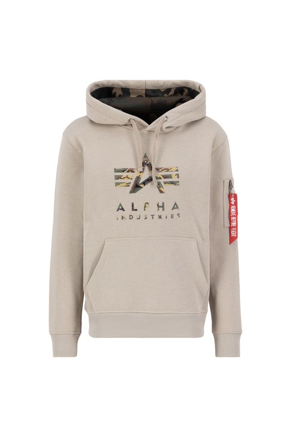 ALPHA INDUSTRIES ALPHA INDUSTRIES Majica  bež / rjava / krvavo rdeča / bela