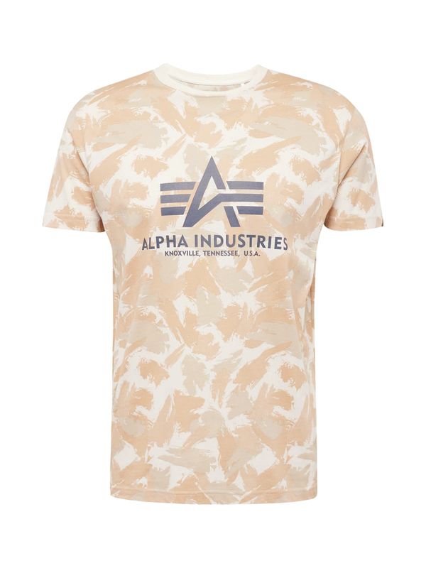 ALPHA INDUSTRIES ALPHA INDUSTRIES Majica  bež / slonovina / greige / temno siva