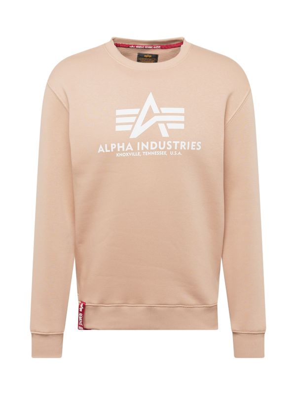 ALPHA INDUSTRIES ALPHA INDUSTRIES Majica  breskev / bela