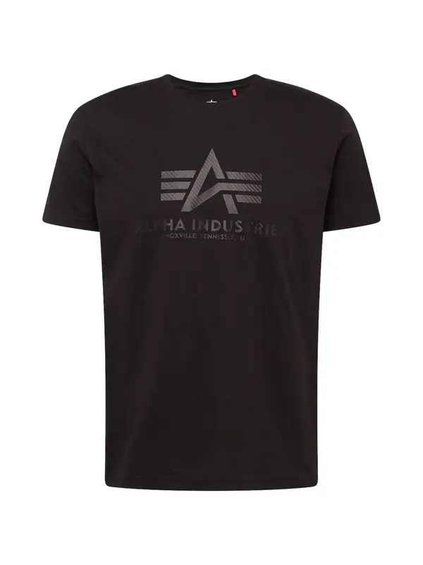 ALPHA INDUSTRIES ALPHA INDUSTRIES Majica 'Carbon'  grafit / črna