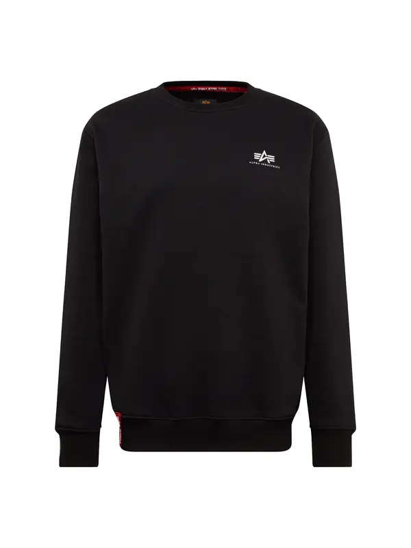 ALPHA INDUSTRIES ALPHA INDUSTRIES Majica  črna / bela