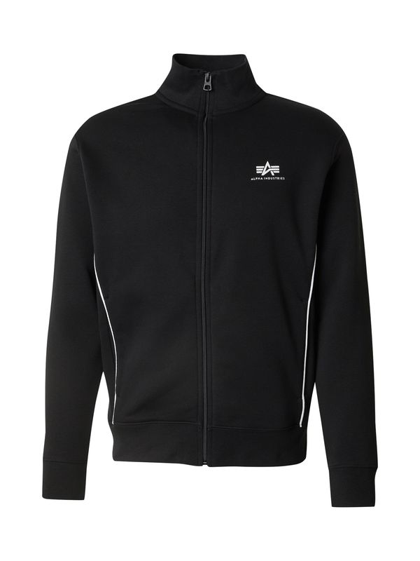 ALPHA INDUSTRIES ALPHA INDUSTRIES Majica  črna / bela