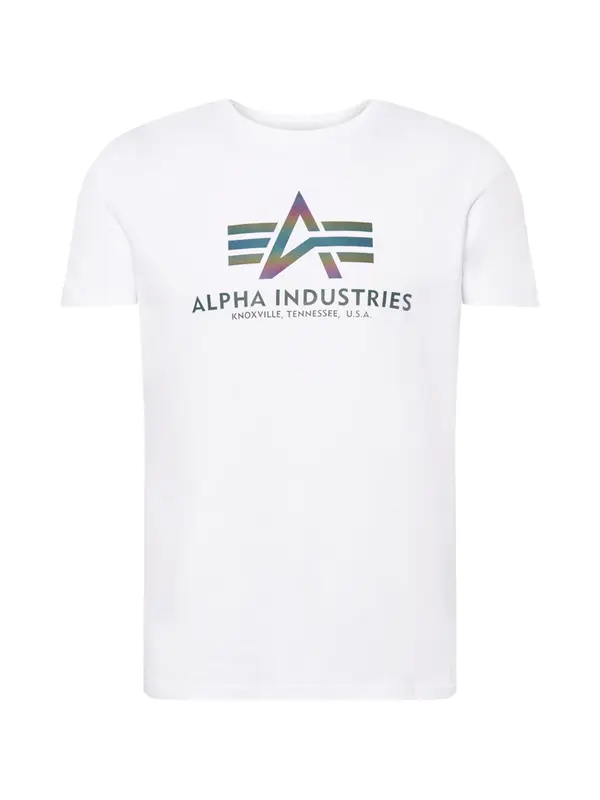 ALPHA INDUSTRIES ALPHA INDUSTRIES Majica  črna / bela