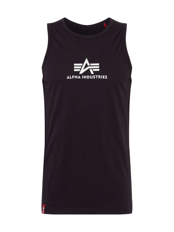 ALPHA INDUSTRIES ALPHA INDUSTRIES Majica  črna / bela