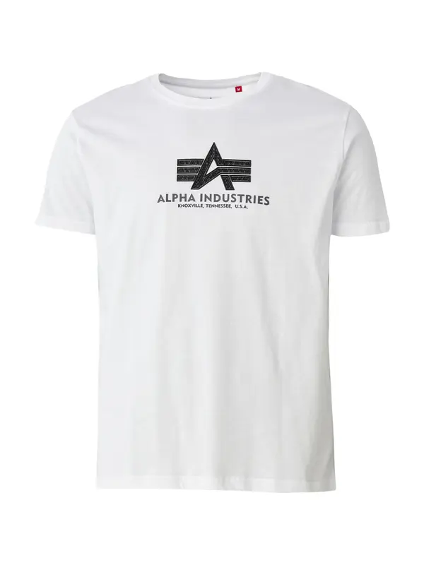ALPHA INDUSTRIES ALPHA INDUSTRIES Majica  črna / bela