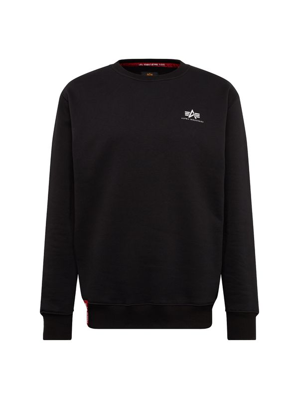Alpha Industries ALPHA INDUSTRIES Majica  črna / bela