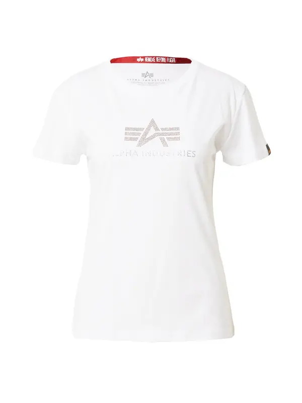ALPHA INDUSTRIES ALPHA INDUSTRIES Majica 'Crystal'  rožnato zlata / srebrna / bela
