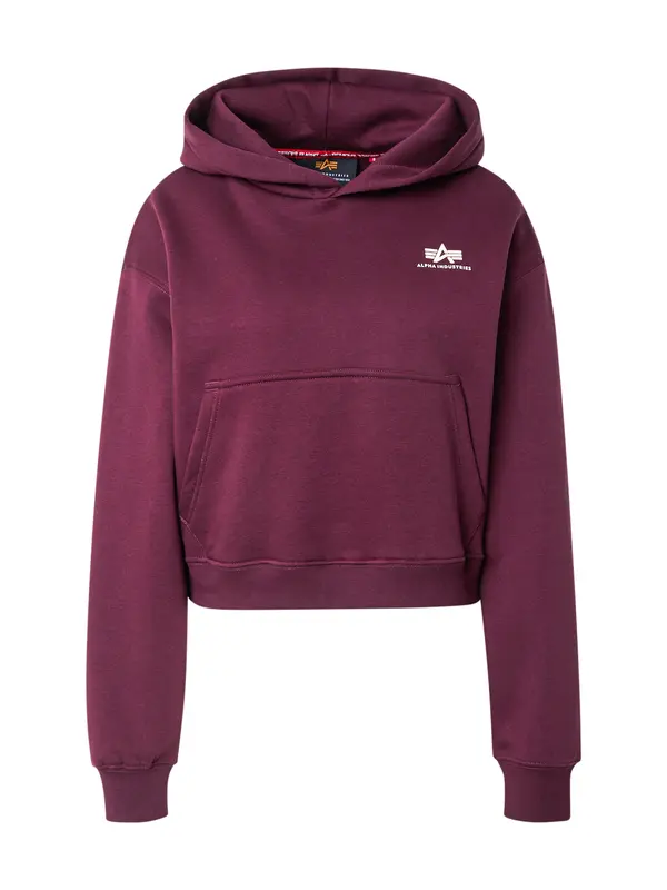 ALPHA INDUSTRIES ALPHA INDUSTRIES Majica  ecru / vinsko rdeča