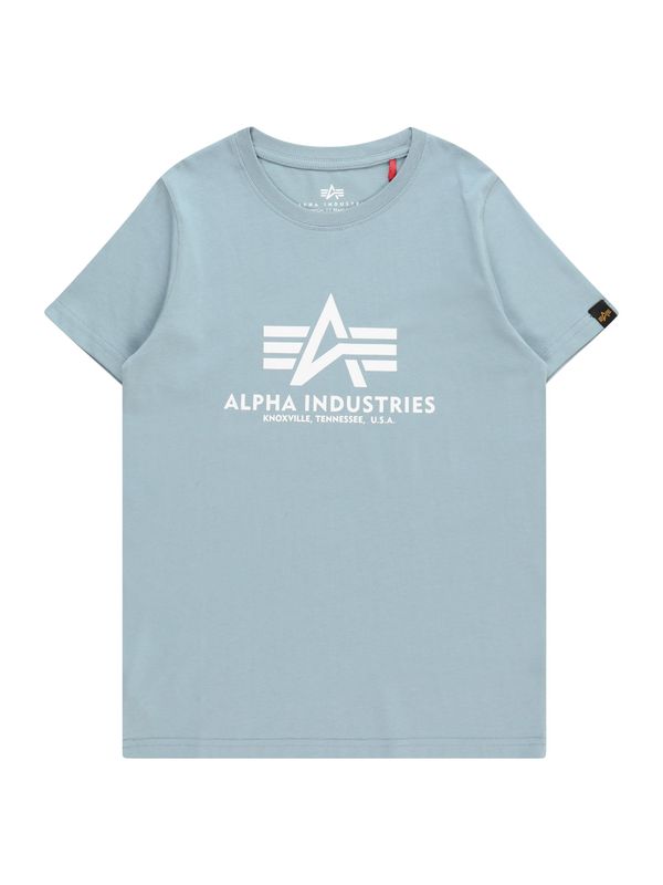 ALPHA INDUSTRIES ALPHA INDUSTRIES Majica  golobje modra / bela