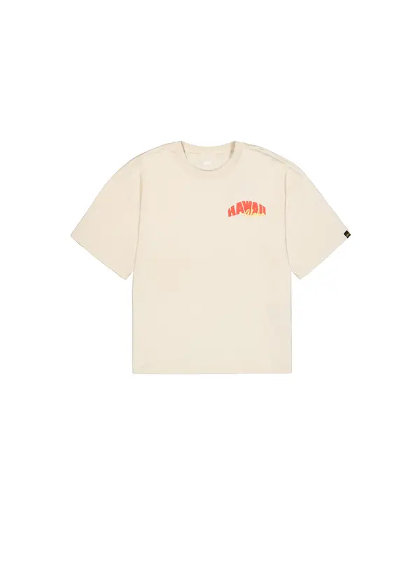 ALPHA INDUSTRIES ALPHA INDUSTRIES Majica 'Hawaii Aloha'  svetlo modra / rjava / oranžna / naravno bela