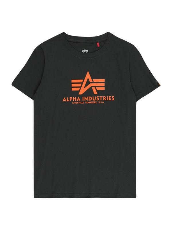 ALPHA INDUSTRIES ALPHA INDUSTRIES Majica  jelka / temno oranžna