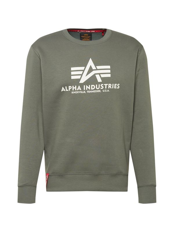 ALPHA INDUSTRIES ALPHA INDUSTRIES Majica  kaki / naravno bela