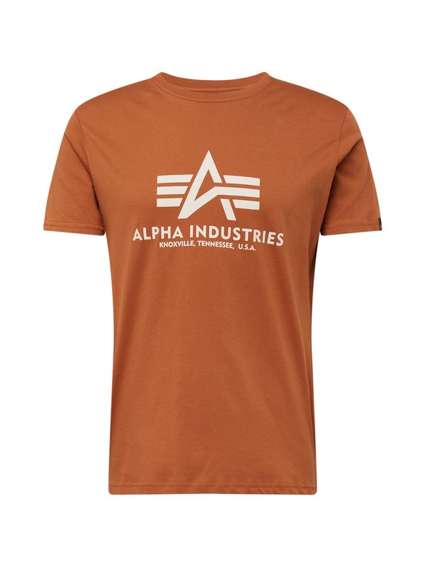 ALPHA INDUSTRIES ALPHA INDUSTRIES Majica  karamel / bela