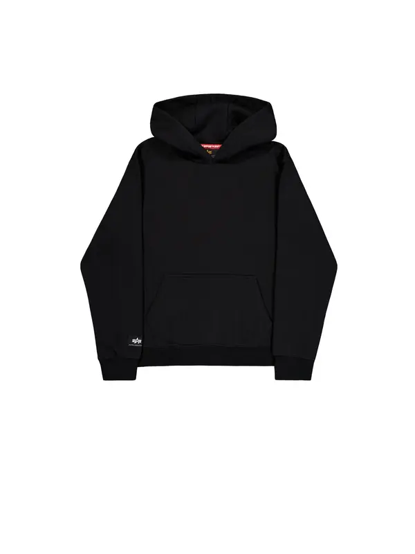 ALPHA INDUSTRIES ALPHA INDUSTRIES Majica 'Label'  črna