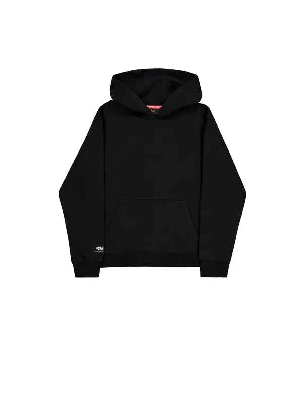 ALPHA INDUSTRIES ALPHA INDUSTRIES Majica 'Label'  črna